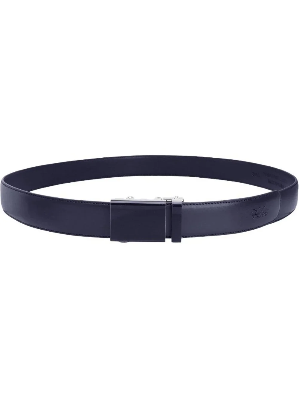 Genuine Leather Ratchet Belt for Men & Women, Automatic Sliding Buckle